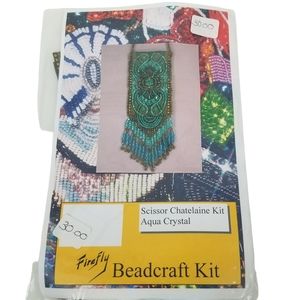 Firefly Aqua Crystal Scissor Chatelaine Kit NIP